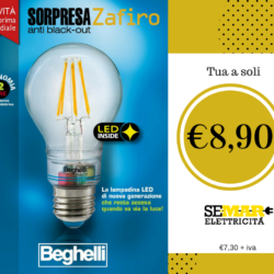 Nasce sorpresa Beghelli, lampada a Led anti Black-Out