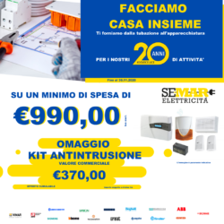 Promozione materiale elettrico con Omaggio di €370