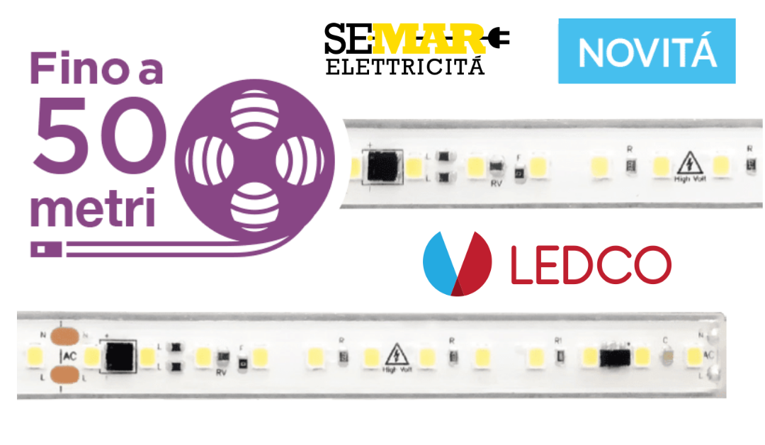 Novità Strip Led con linea luce fino a 50 metri